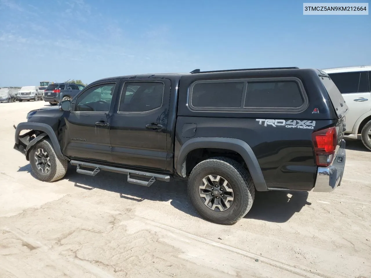 2019 Toyota Tacoma Double Cab VIN: 3TMCZ5AN9KM212664 Lot: 75517584