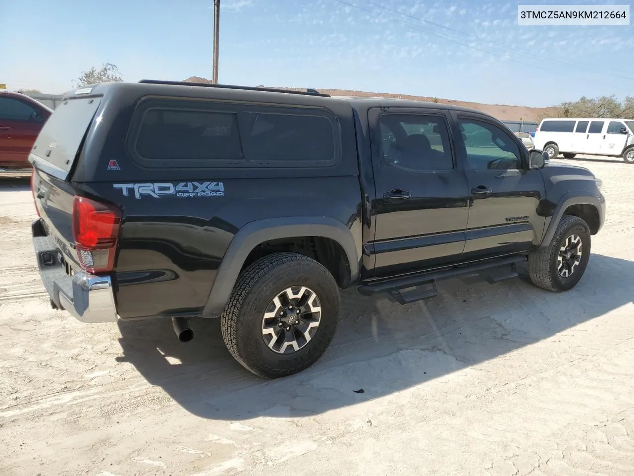 2019 Toyota Tacoma Double Cab VIN: 3TMCZ5AN9KM212664 Lot: 75517584