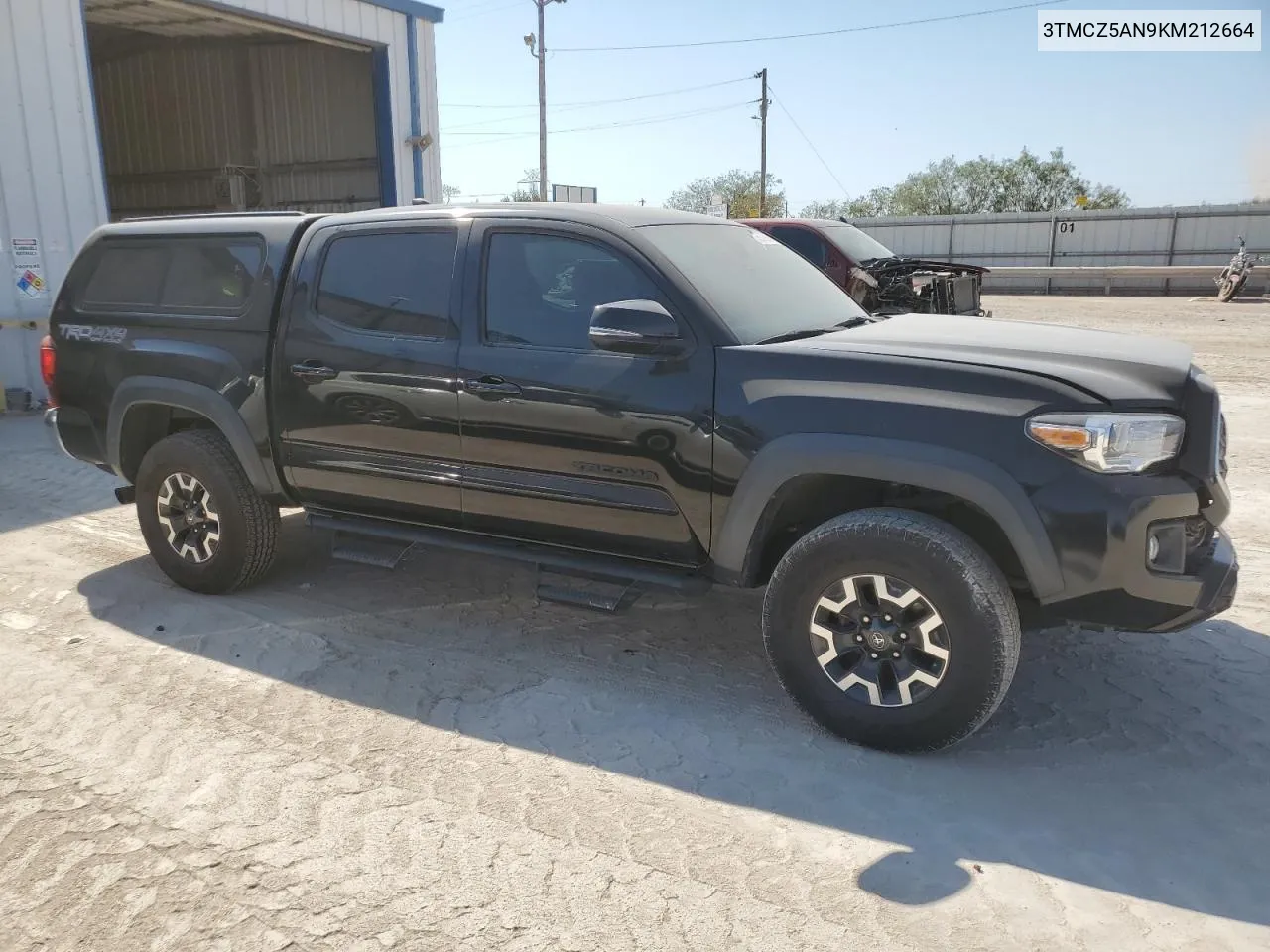 2019 Toyota Tacoma Double Cab VIN: 3TMCZ5AN9KM212664 Lot: 75517584