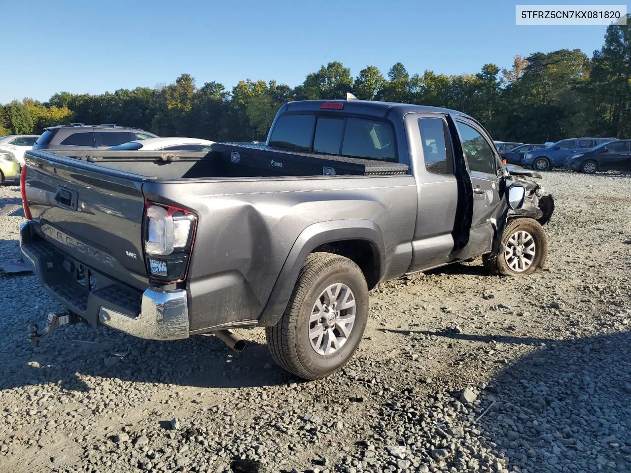 2019 Toyota Tacoma Access Cab VIN: 5TFRZ5CN7KX081820 Lot: 75645334