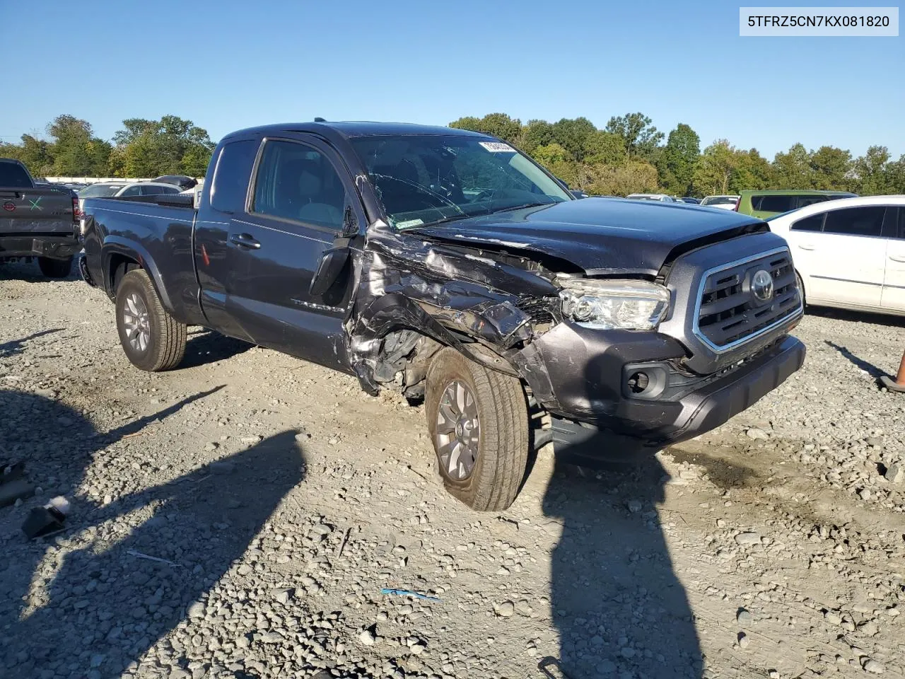 2019 Toyota Tacoma Access Cab VIN: 5TFRZ5CN7KX081820 Lot: 75645334