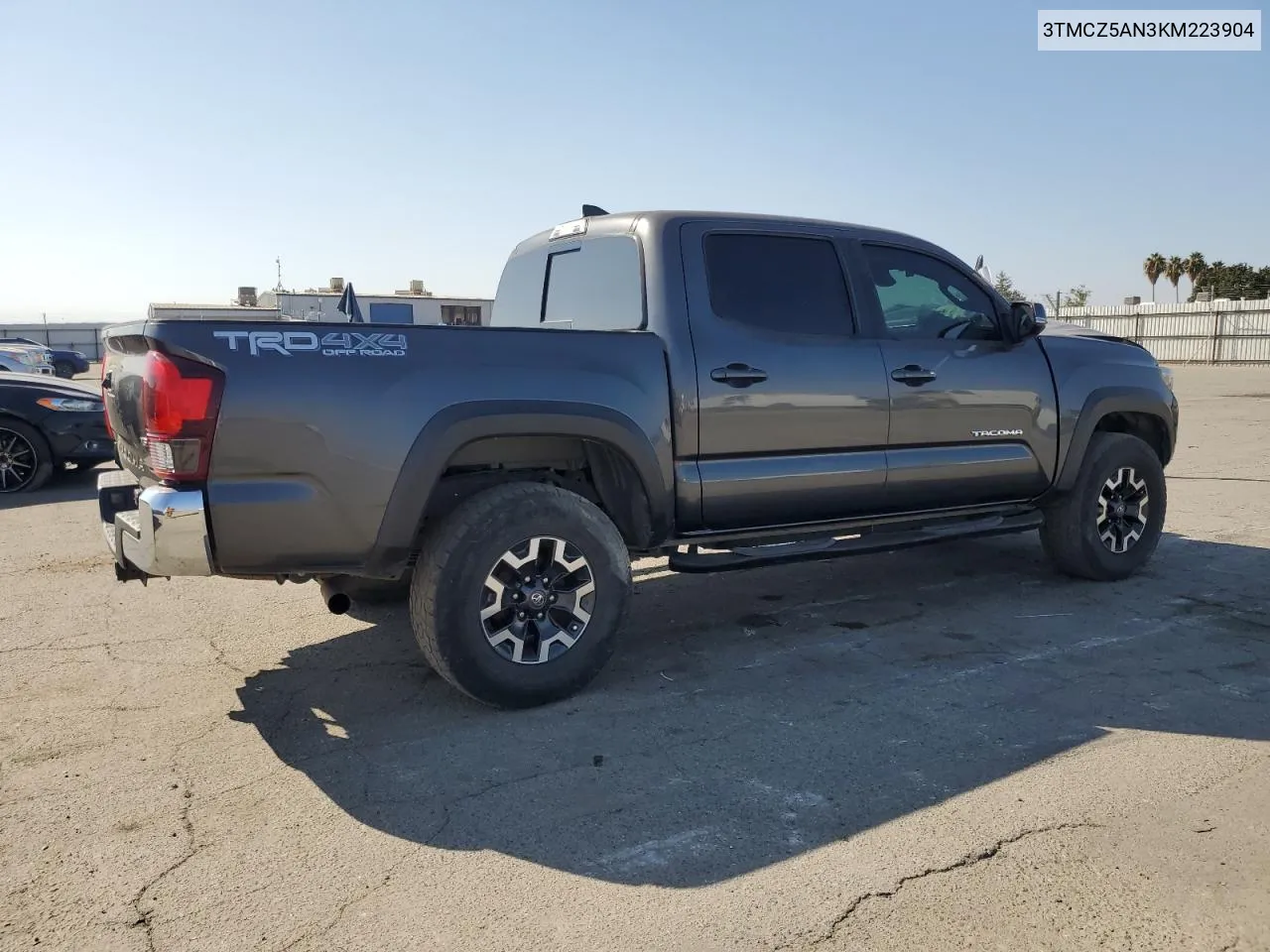 2019 Toyota Tacoma Double Cab VIN: 3TMCZ5AN3KM223904 Lot: 75895334