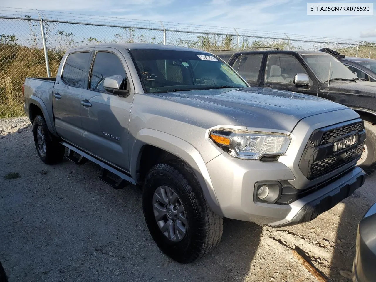 2019 Toyota Tacoma Double Cab VIN: 5TFAZ5CN7KX076520 Lot: 76541374