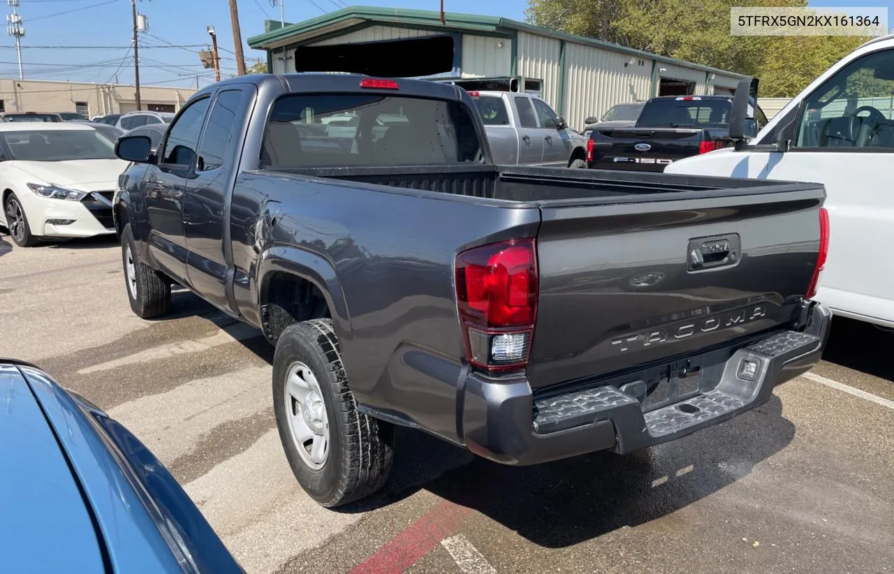 2019 Toyota Tacoma Access Cab VIN: 5TFRX5GN2KX161364 Lot: 76543724