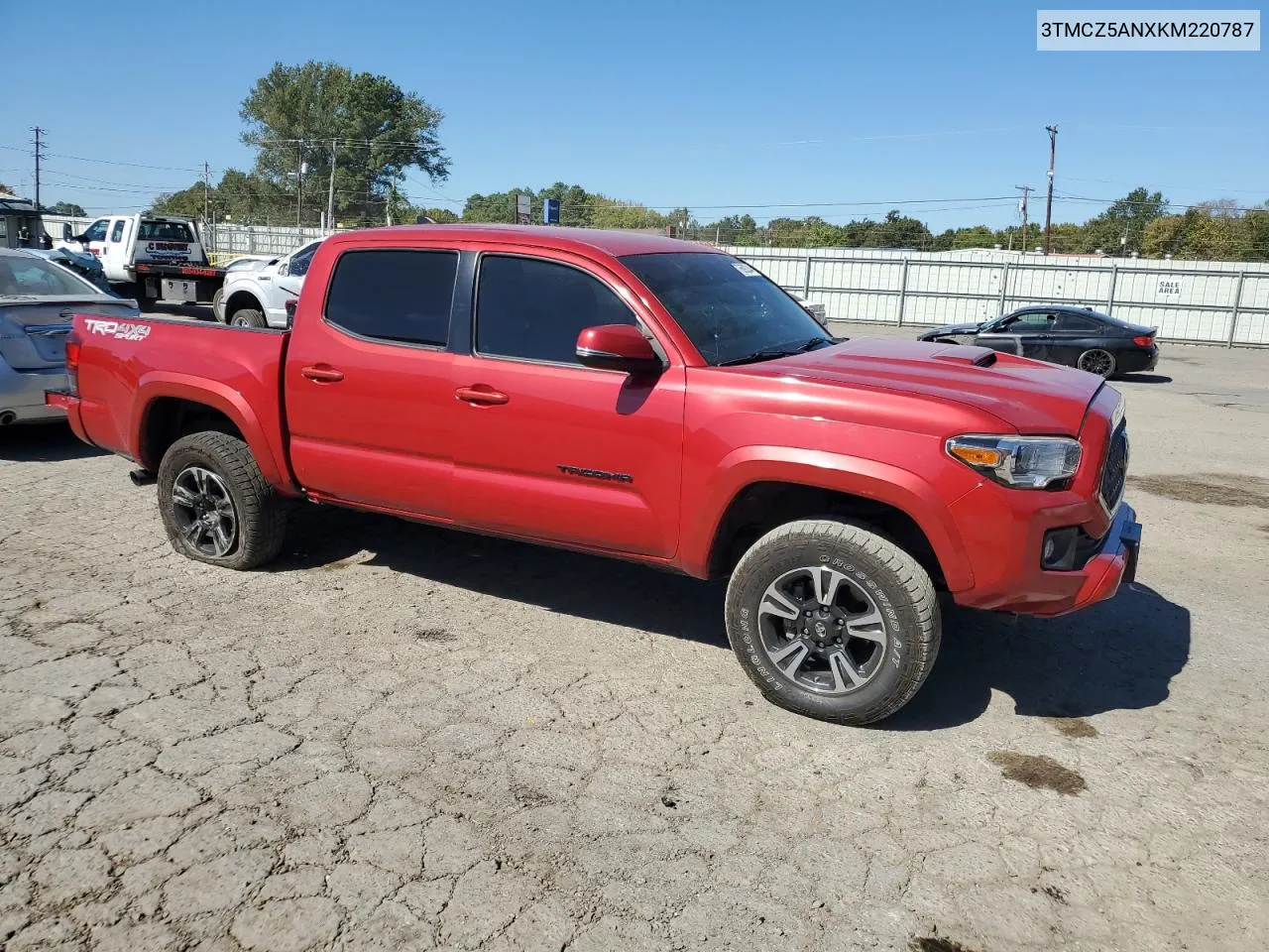 2019 Toyota Tacoma Double Cab VIN: 3TMCZ5ANXKM220787 Lot: 76692244