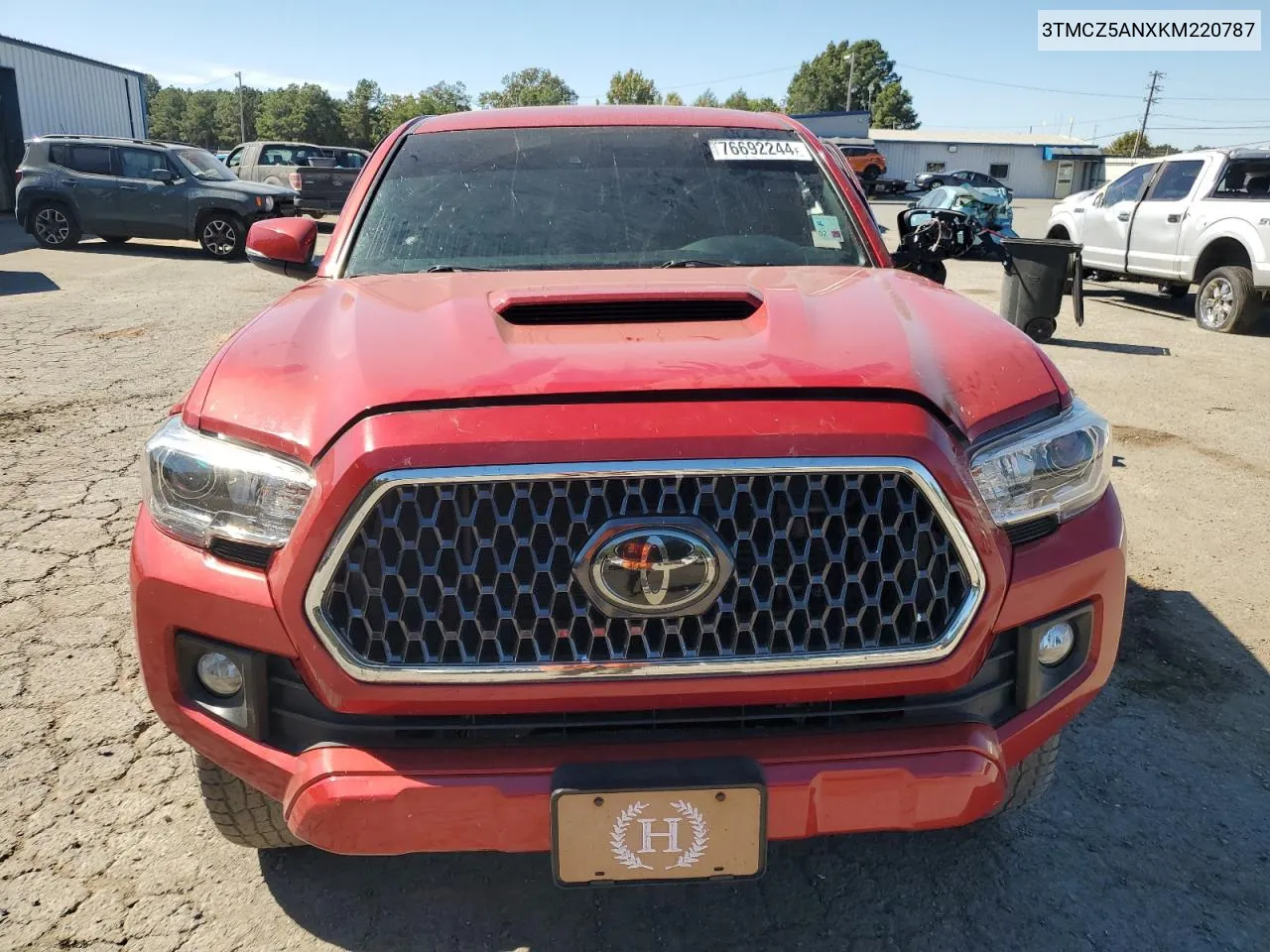 2019 Toyota Tacoma Double Cab VIN: 3TMCZ5ANXKM220787 Lot: 76692244