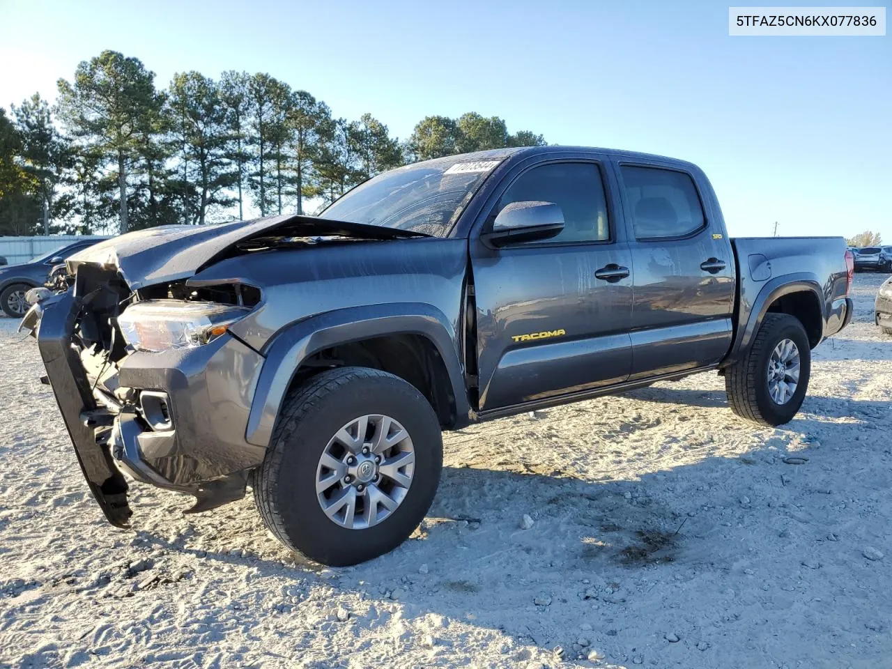 2019 Toyota Tacoma Double Cab VIN: 5TFAZ5CN6KX077836 Lot: 77073544