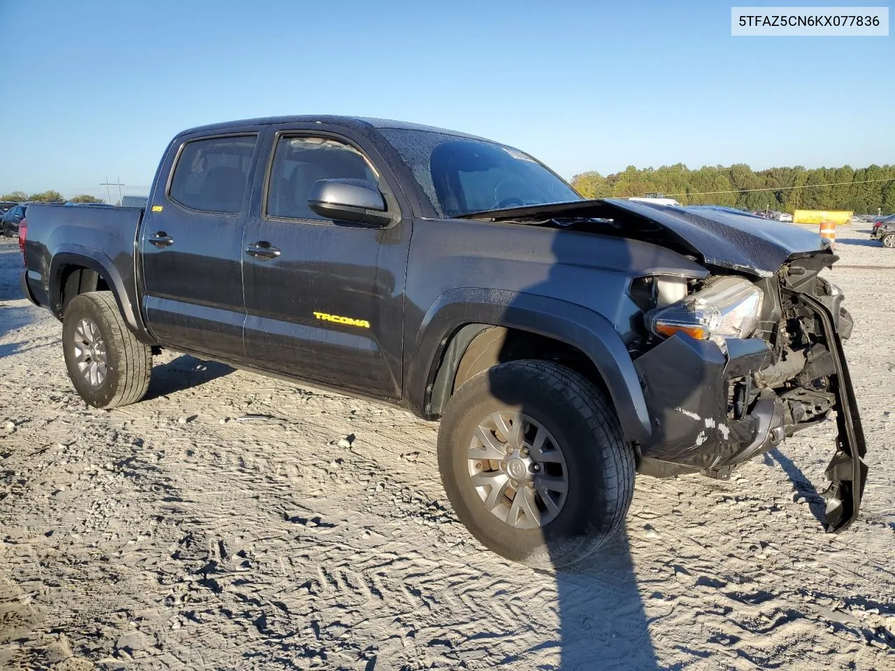 5TFAZ5CN6KX077836 2019 Toyota Tacoma Double Cab