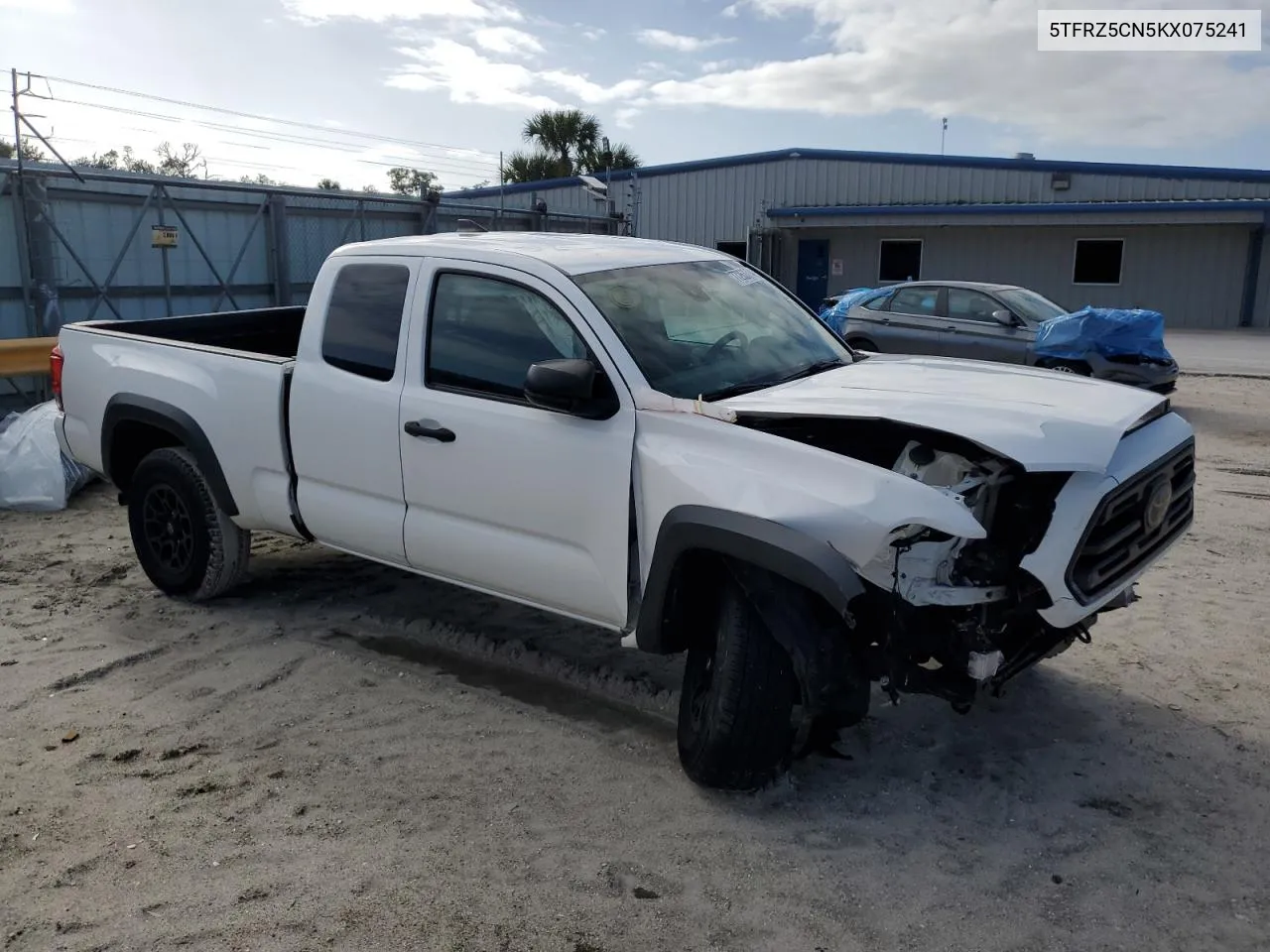 2019 Toyota Tacoma Access Cab VIN: 5TFRZ5CN5KX075241 Lot: 77263374