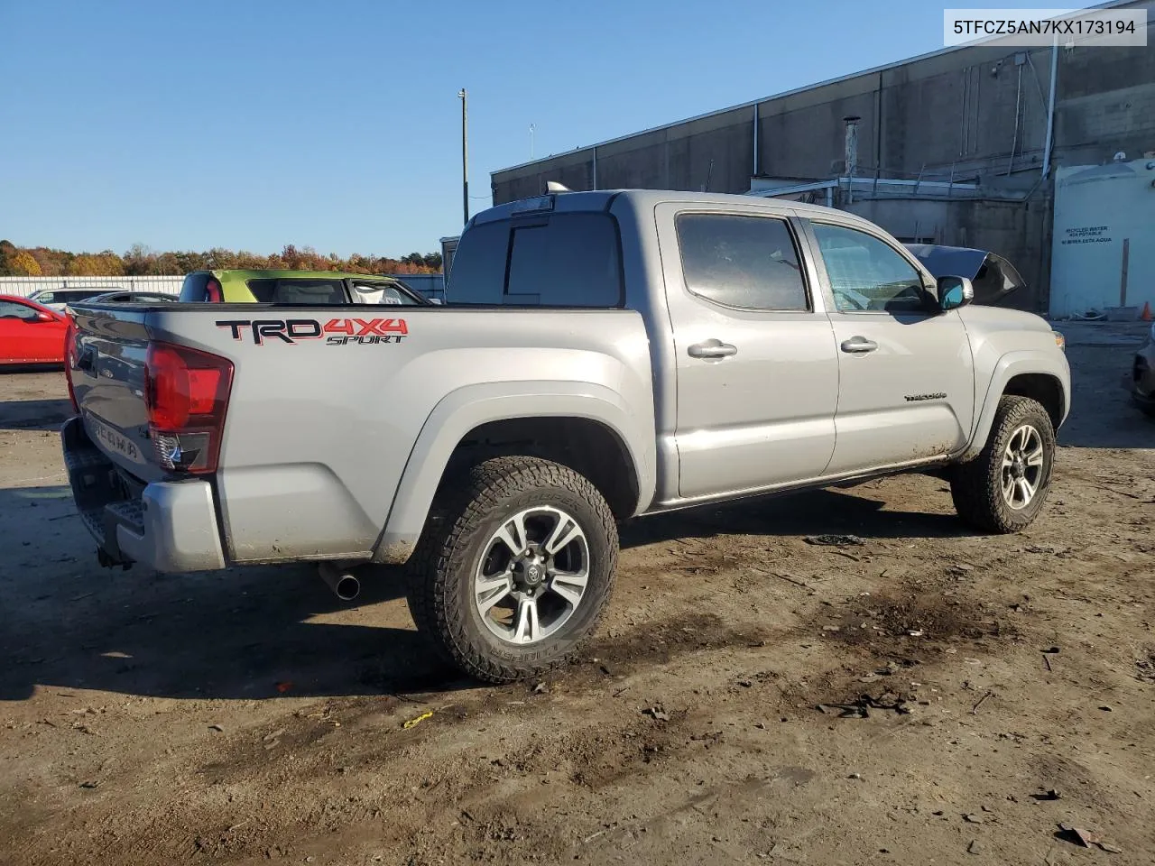 2019 Toyota Tacoma Double Cab VIN: 5TFCZ5AN7KX173194 Lot: 77438384