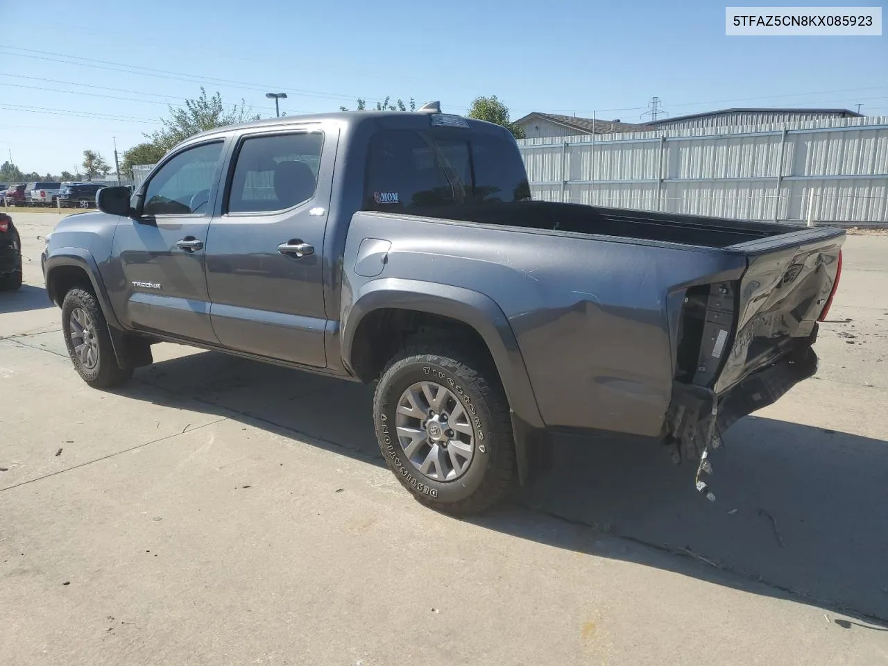 2019 Toyota Tacoma Double Cab VIN: 5TFAZ5CN8KX085923 Lot: 77491584