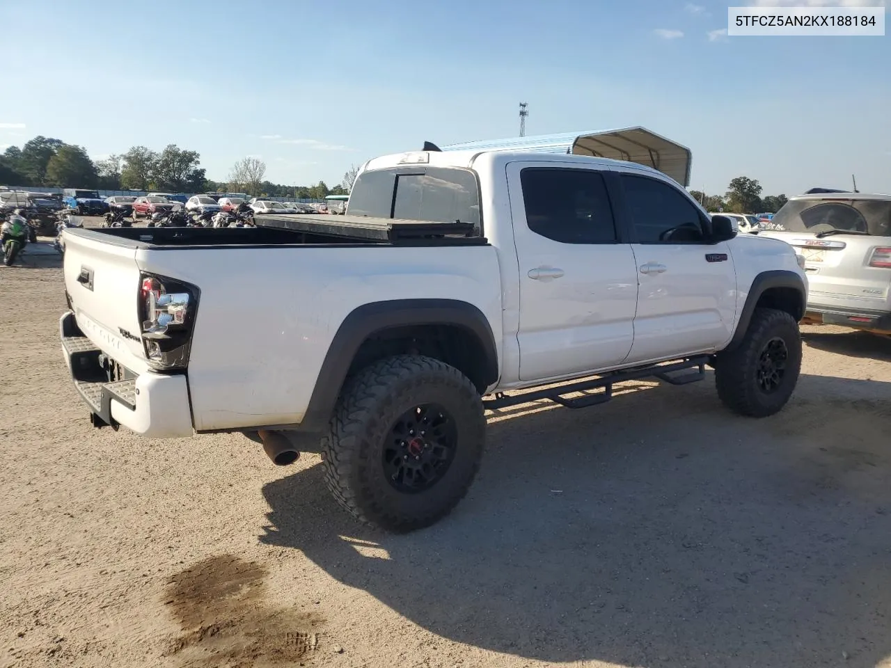 2019 Toyota Tacoma Double Cab VIN: 5TFCZ5AN2KX188184 Lot: 77578124