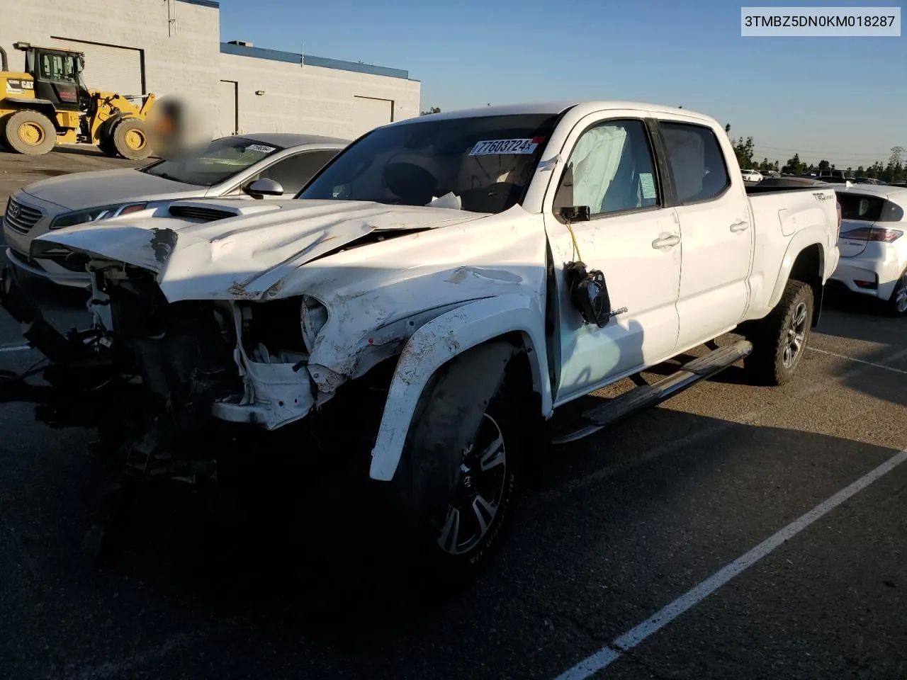 2019 Toyota Tacoma Double Cab VIN: 3TMBZ5DN0KM018287 Lot: 77603724