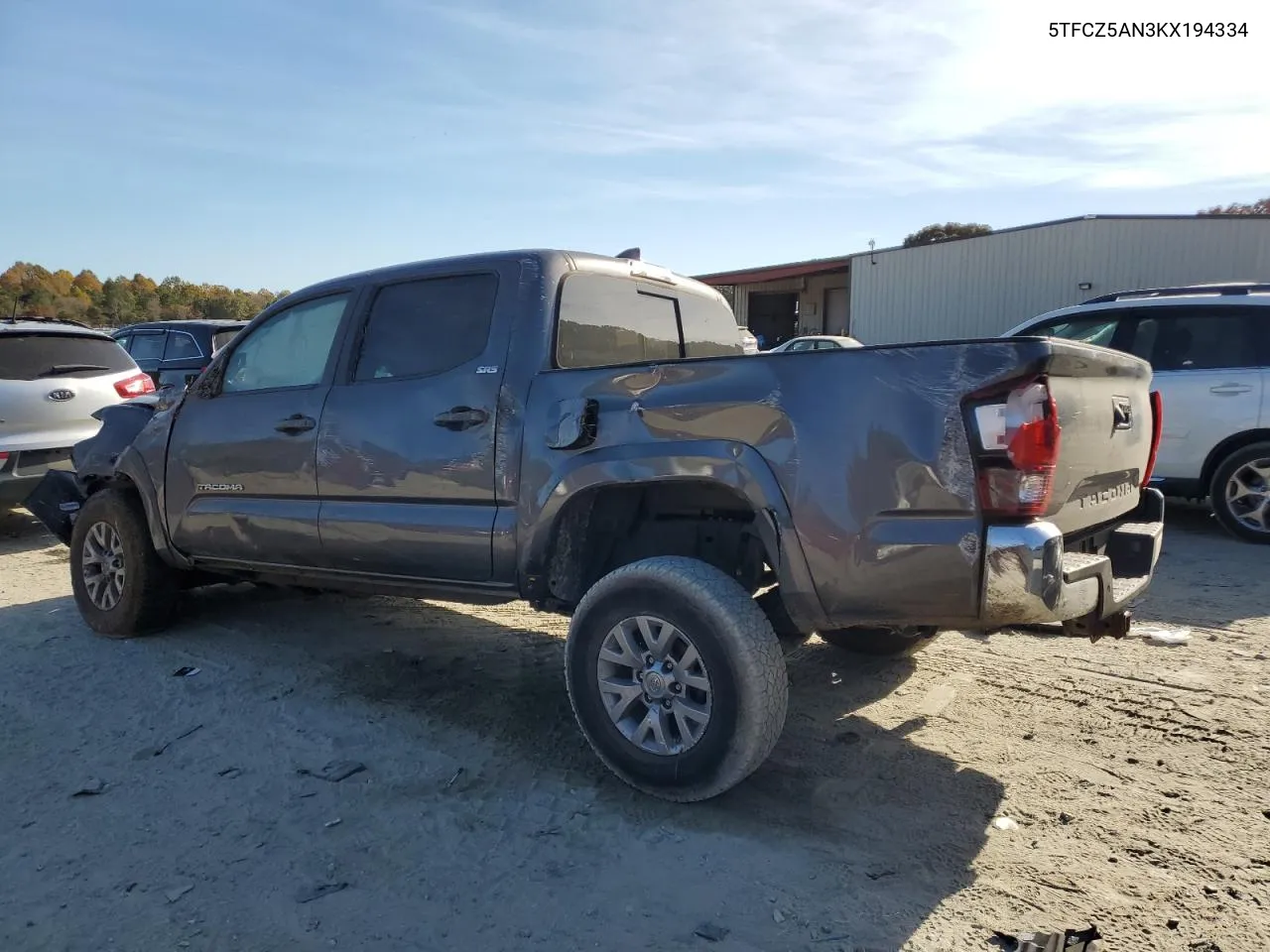 2019 Toyota Tacoma Double Cab VIN: 5TFCZ5AN3KX194334 Lot: 78055714