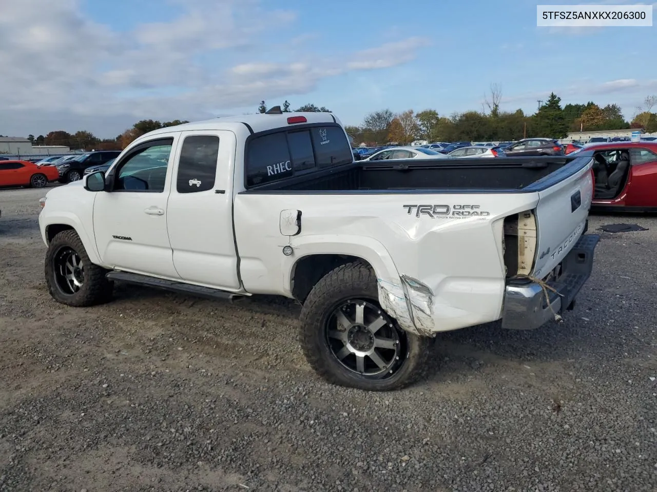 2019 Toyota Tacoma Access Cab VIN: 5TFSZ5ANXKX206300 Lot: 78086194