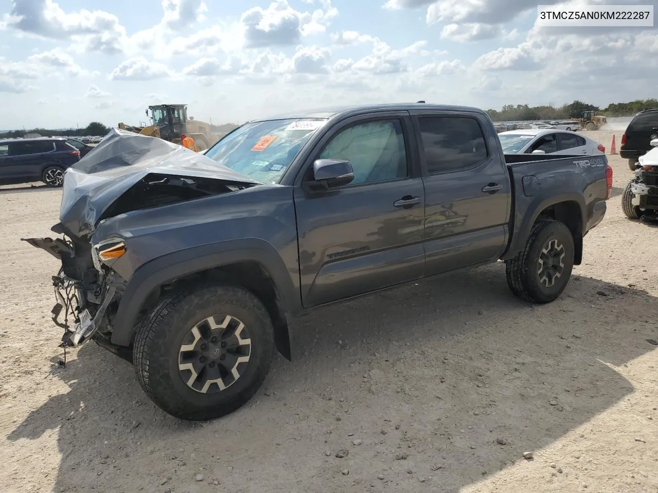 2019 Toyota Tacoma Double Cab VIN: 3TMCZ5AN0KM222287 Lot: 78419964