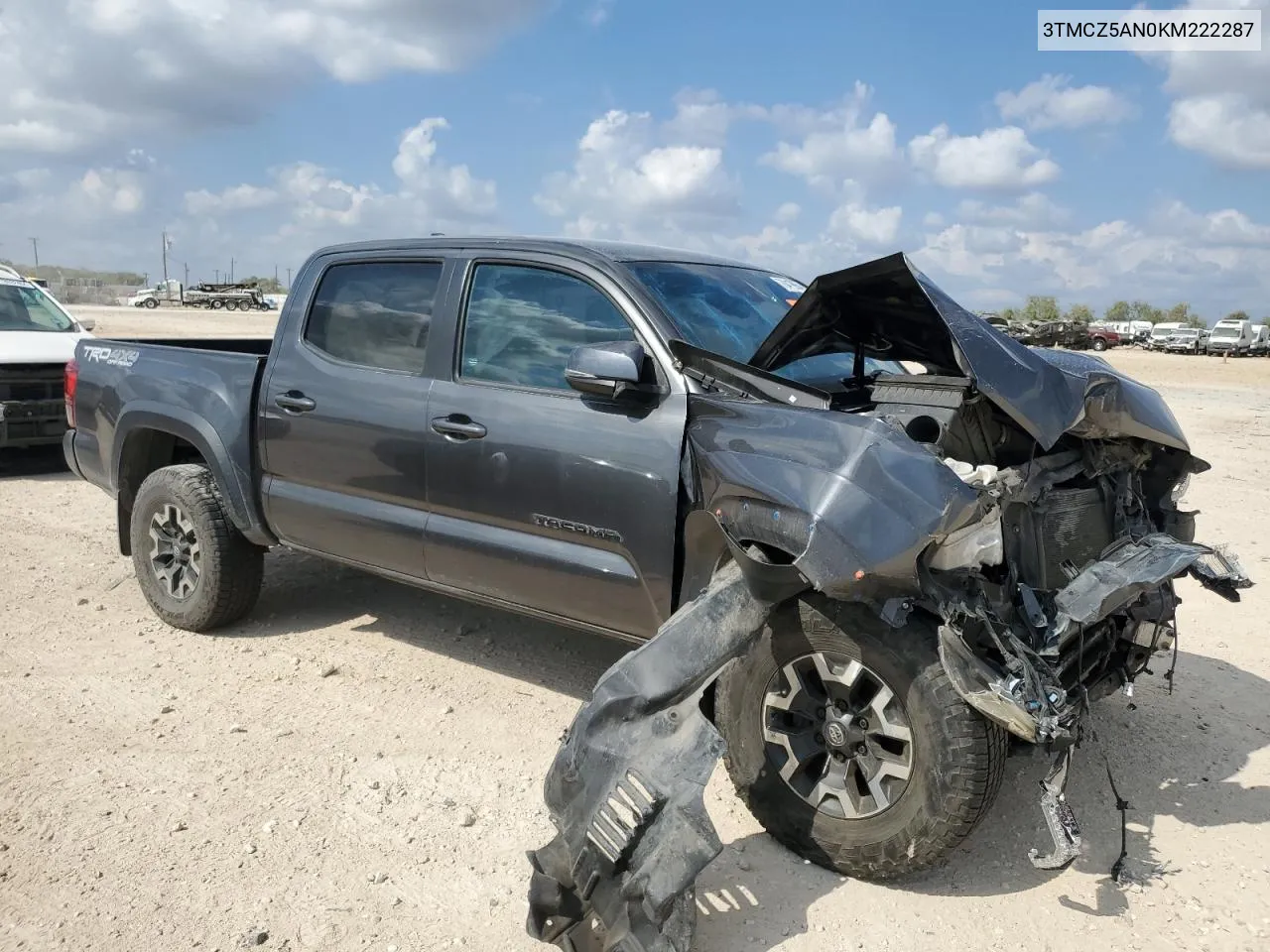 2019 Toyota Tacoma Double Cab VIN: 3TMCZ5AN0KM222287 Lot: 78419964