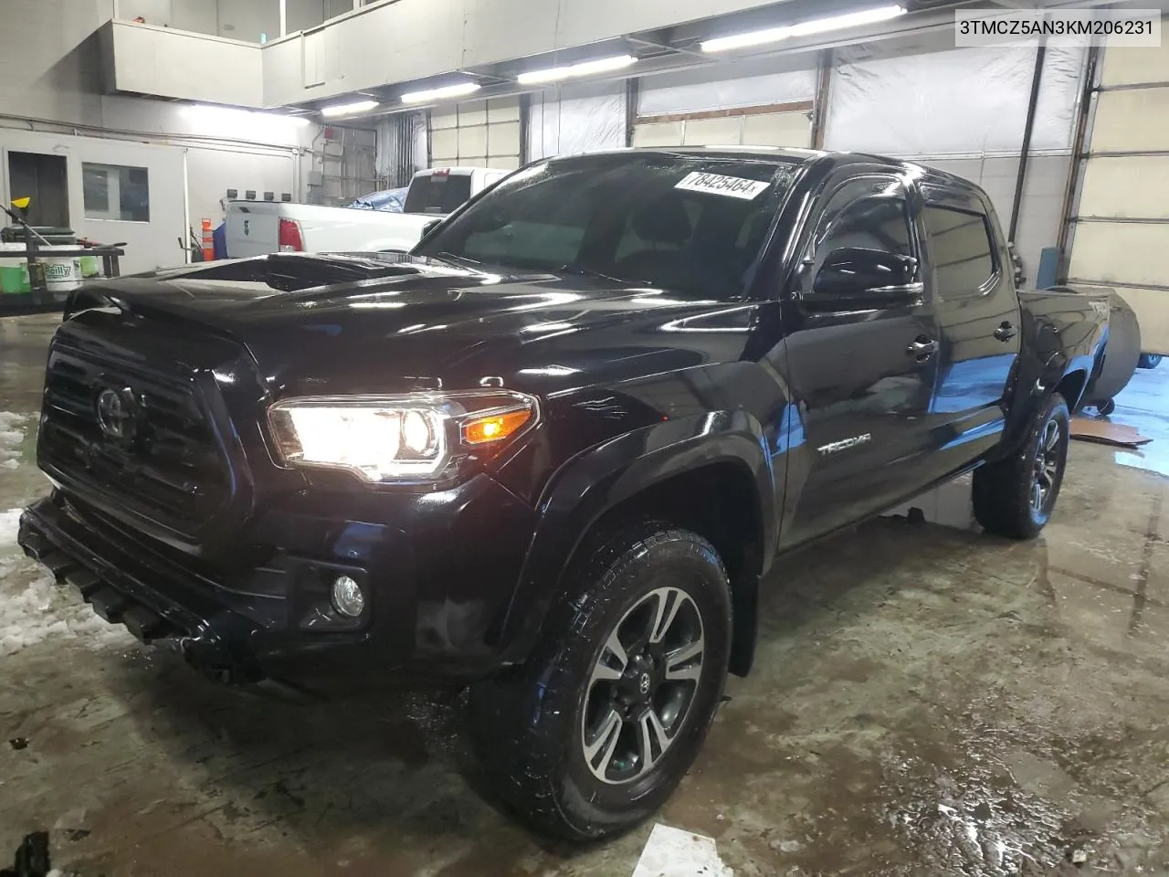 2019 Toyota Tacoma Double Cab VIN: 3TMCZ5AN3KM206231 Lot: 78425464