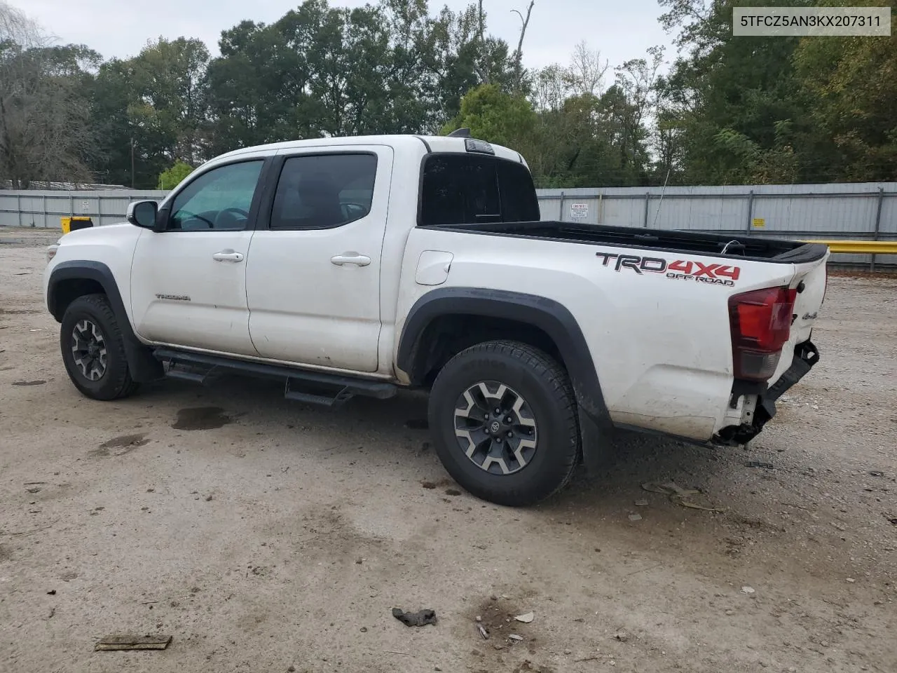 2019 Toyota Tacoma Double Cab VIN: 5TFCZ5AN3KX207311 Lot: 78499194