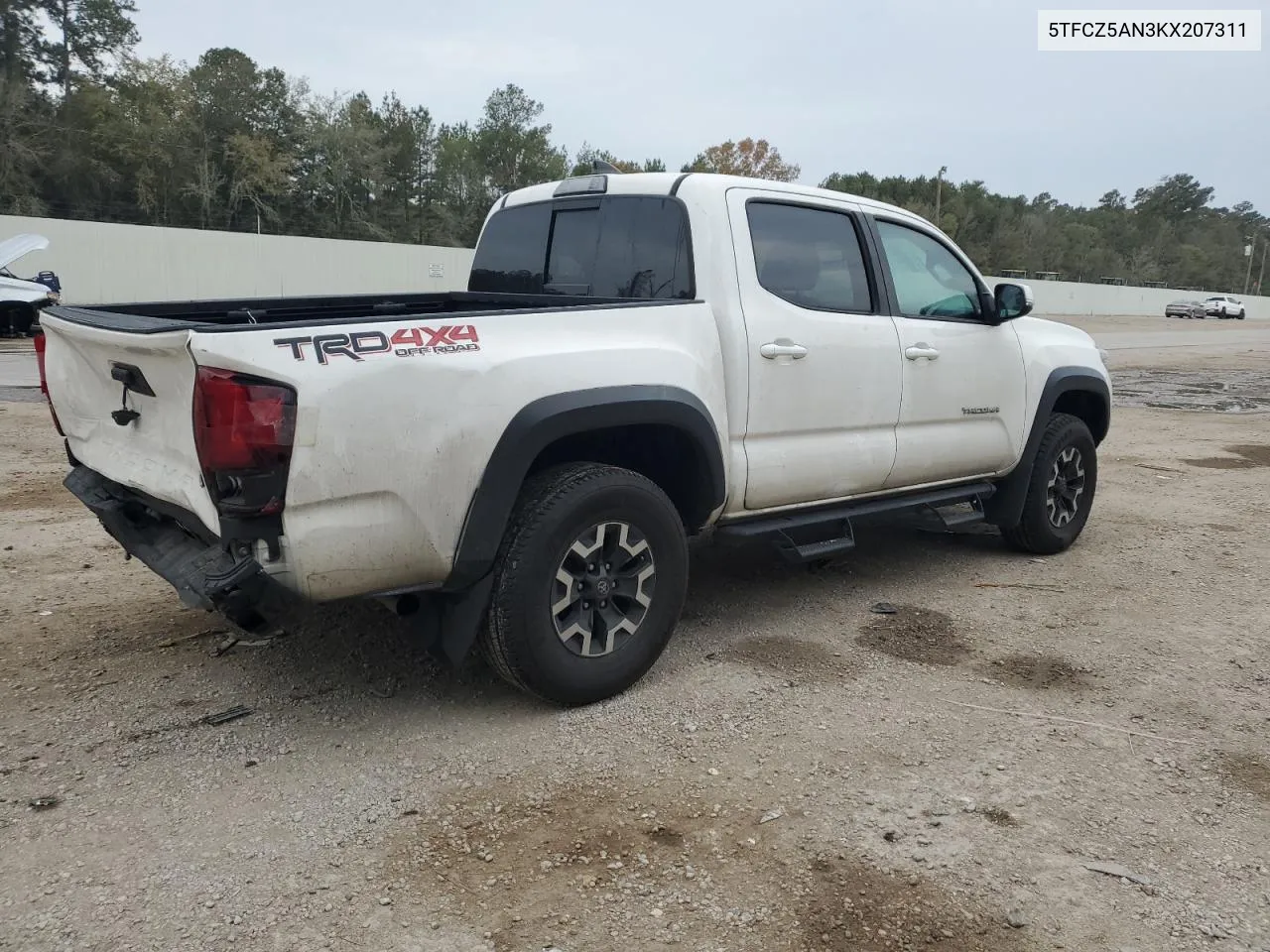 2019 Toyota Tacoma Double Cab VIN: 5TFCZ5AN3KX207311 Lot: 78499194