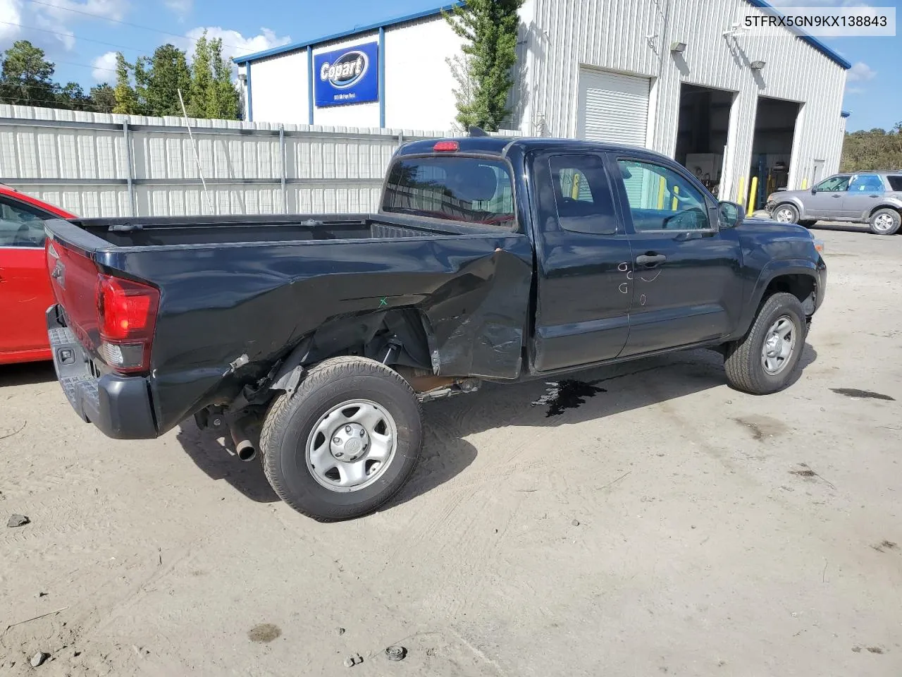 2019 Toyota Tacoma Access Cab VIN: 5TFRX5GN9KX138843 Lot: 78506994