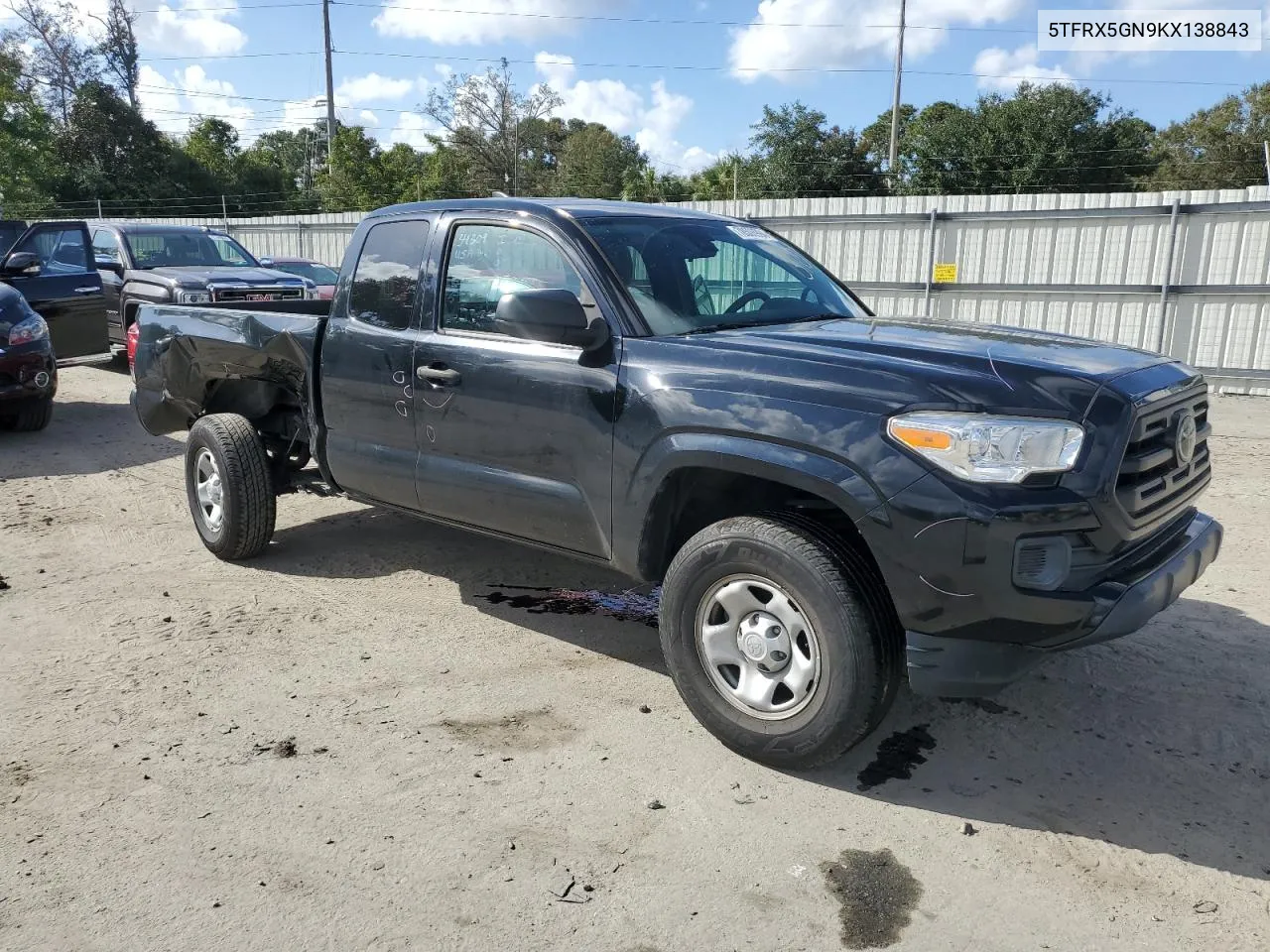 2019 Toyota Tacoma Access Cab VIN: 5TFRX5GN9KX138843 Lot: 78506994