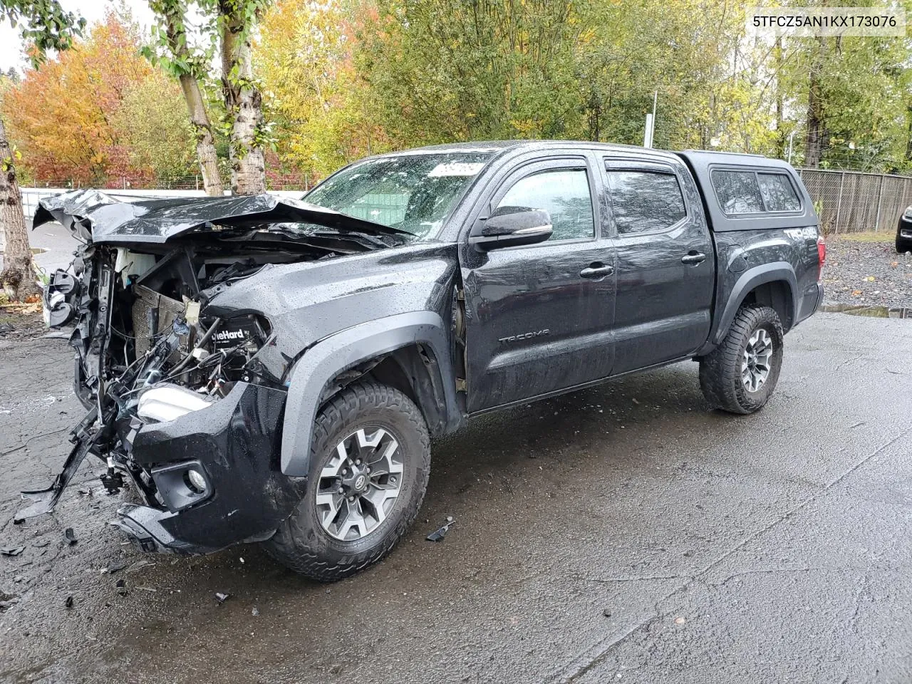 2019 Toyota Tacoma Double Cab VIN: 5TFCZ5AN1KX173076 Lot: 78641654