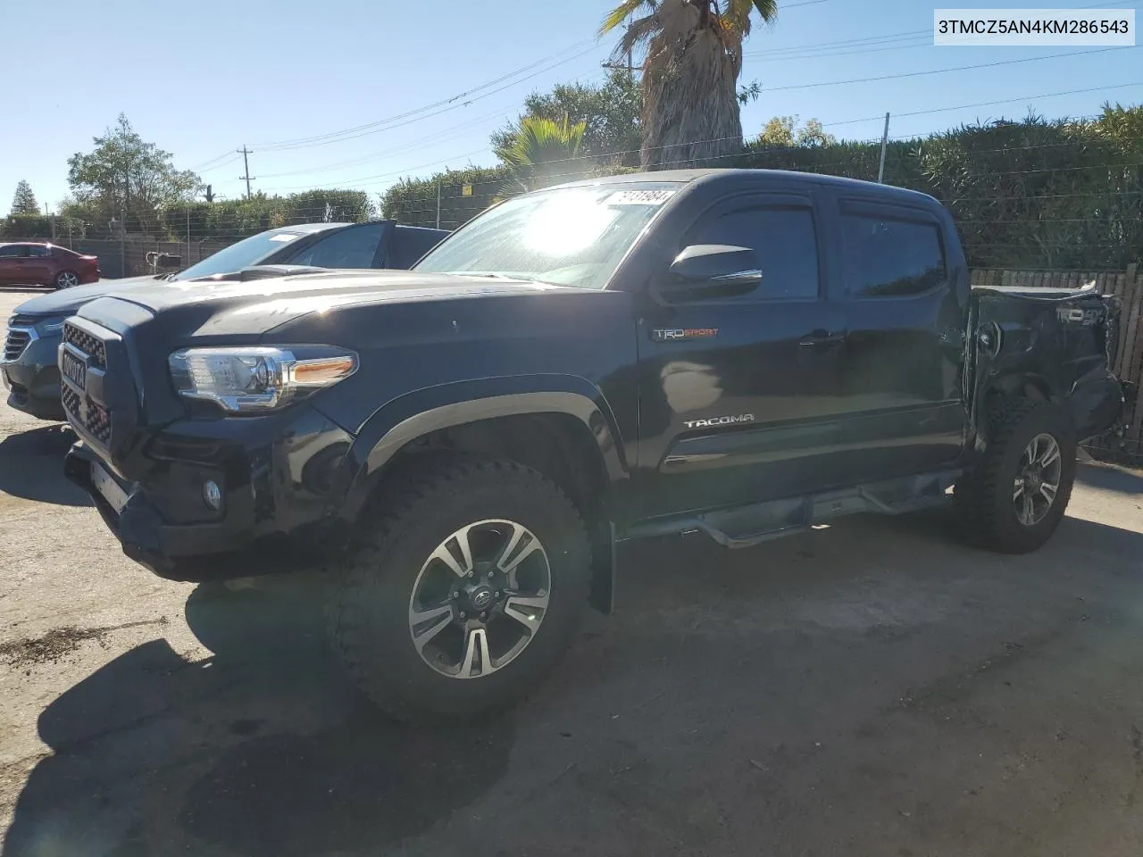 2019 Toyota Tacoma Double Cab VIN: 3TMCZ5AN4KM286543 Lot: 79131984