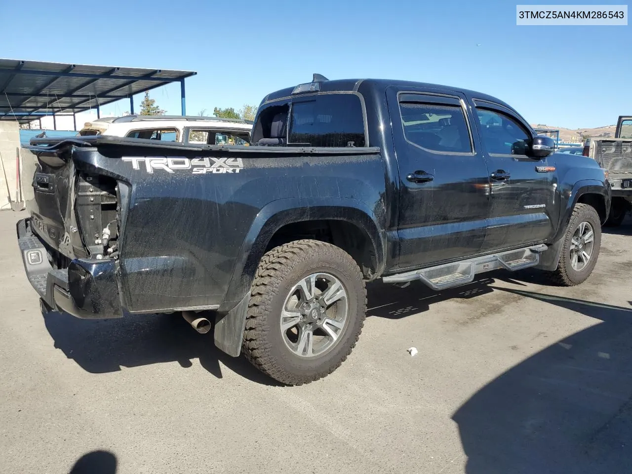 2019 Toyota Tacoma Double Cab VIN: 3TMCZ5AN4KM286543 Lot: 79131984