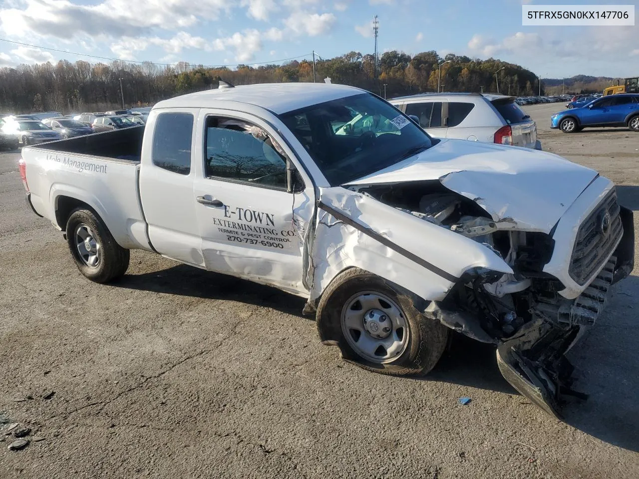 2019 Toyota Tacoma Access Cab VIN: 5TFRX5GN0KX147706 Lot: 79416384