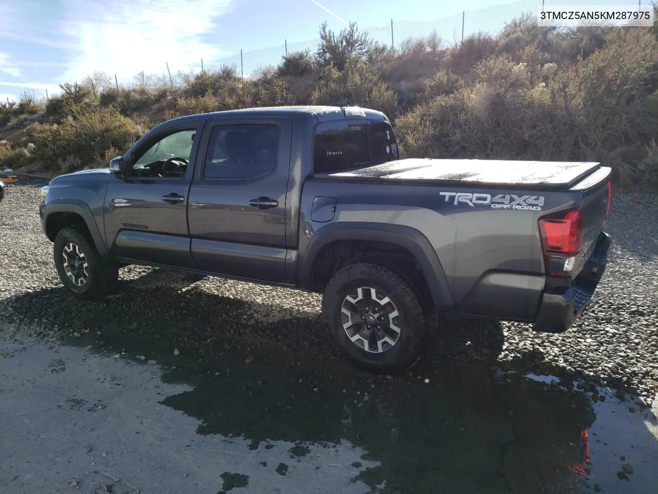 2019 Toyota Tacoma Double Cab VIN: 3TMCZ5AN5KM287975 Lot: 79557524