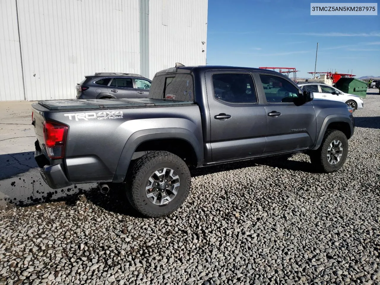 2019 Toyota Tacoma Double Cab VIN: 3TMCZ5AN5KM287975 Lot: 79557524