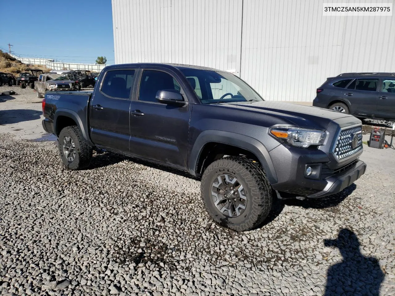 2019 Toyota Tacoma Double Cab VIN: 3TMCZ5AN5KM287975 Lot: 79557524