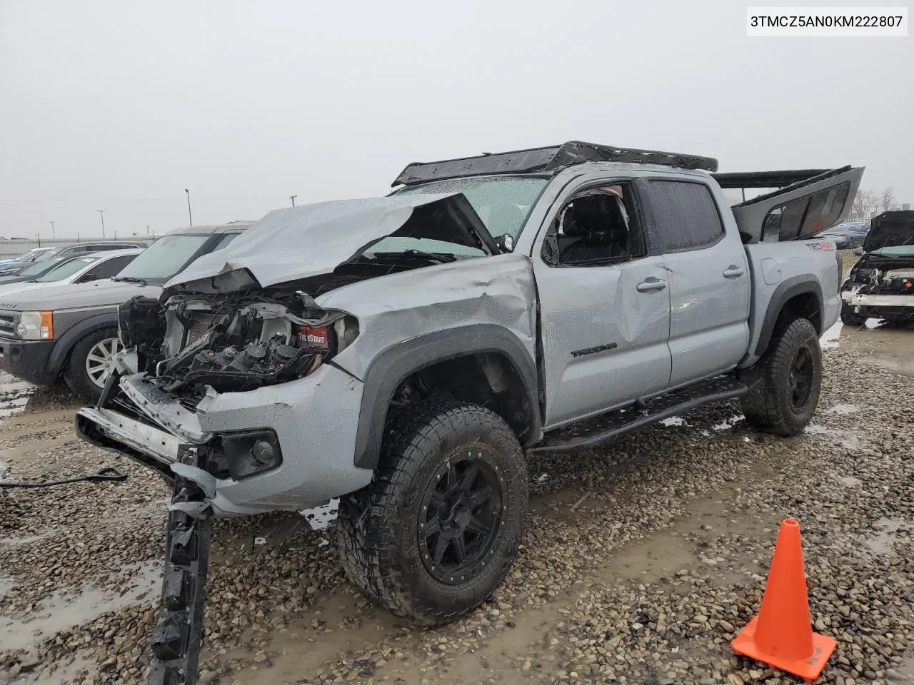 2019 Toyota Tacoma Double Cab VIN: 3TMCZ5AN0KM222807 Lot: 80084404