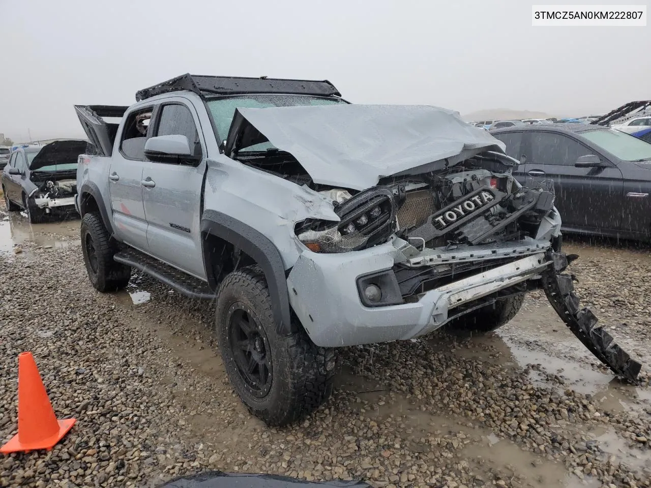 2019 Toyota Tacoma Double Cab VIN: 3TMCZ5AN0KM222807 Lot: 80084404