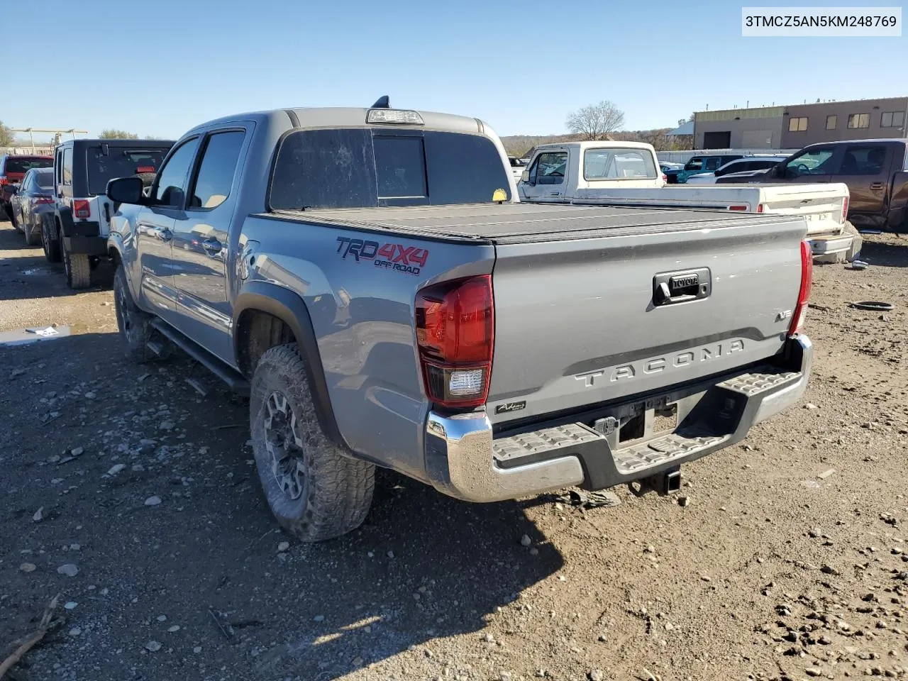 2019 Toyota Tacoma Double Cab VIN: 3TMCZ5AN5KM248769 Lot: 80515494