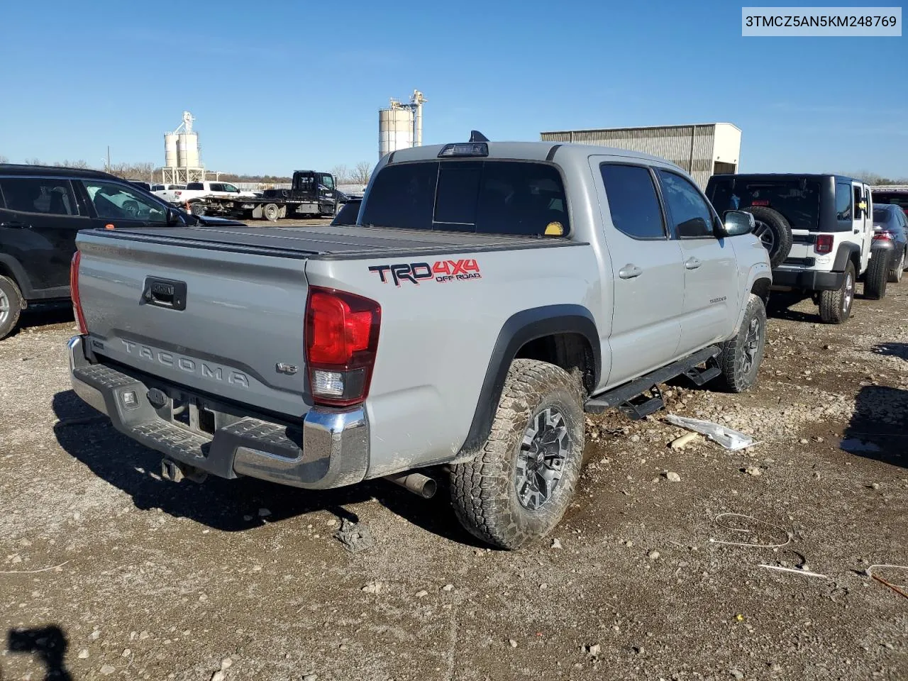 2019 Toyota Tacoma Double Cab VIN: 3TMCZ5AN5KM248769 Lot: 80515494