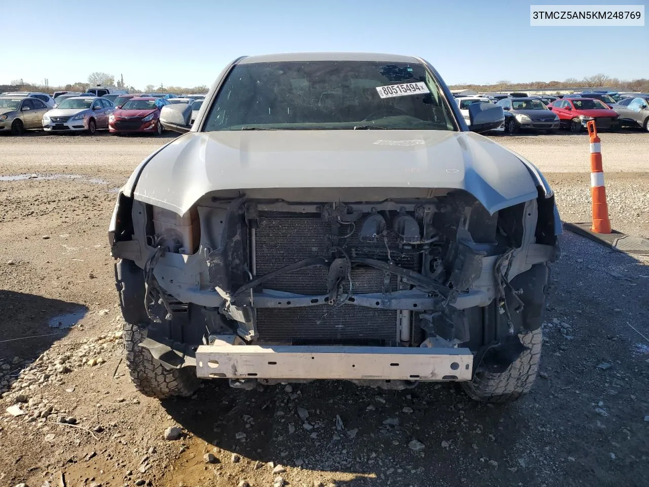 2019 Toyota Tacoma Double Cab VIN: 3TMCZ5AN5KM248769 Lot: 80515494