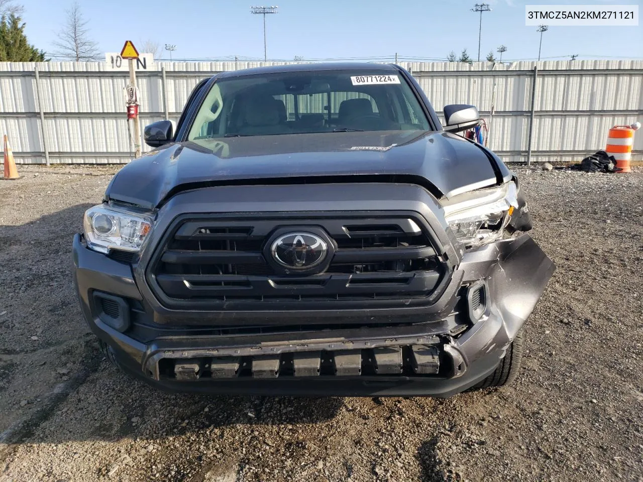 2019 Toyota Tacoma Double Cab VIN: 3TMCZ5AN2KM271121 Lot: 80771224