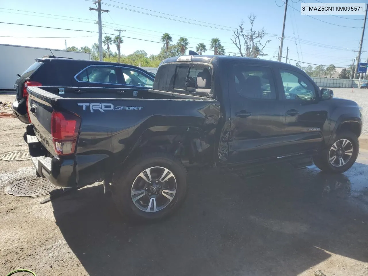 2019 Toyota Tacoma Double Cab VIN: 3TMAZ5CN1KM095571 Lot: 80849674