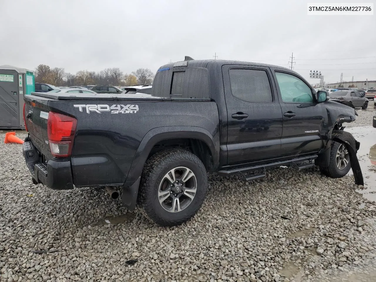 2019 Toyota Tacoma Double Cab VIN: 3TMCZ5AN6KM227736 Lot: 81091704