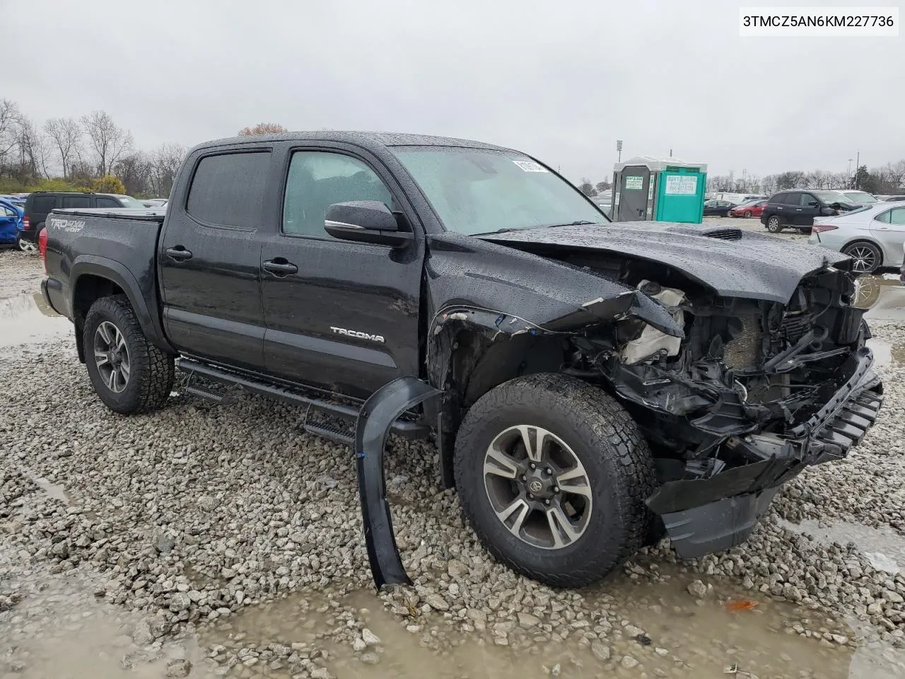 2019 Toyota Tacoma Double Cab VIN: 3TMCZ5AN6KM227736 Lot: 81091704