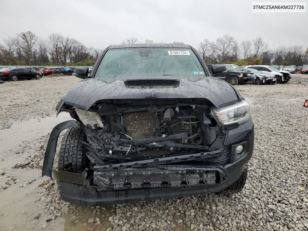 2019 Toyota Tacoma Double Cab VIN: 3TMCZ5AN6KM227736 Lot: 81091704