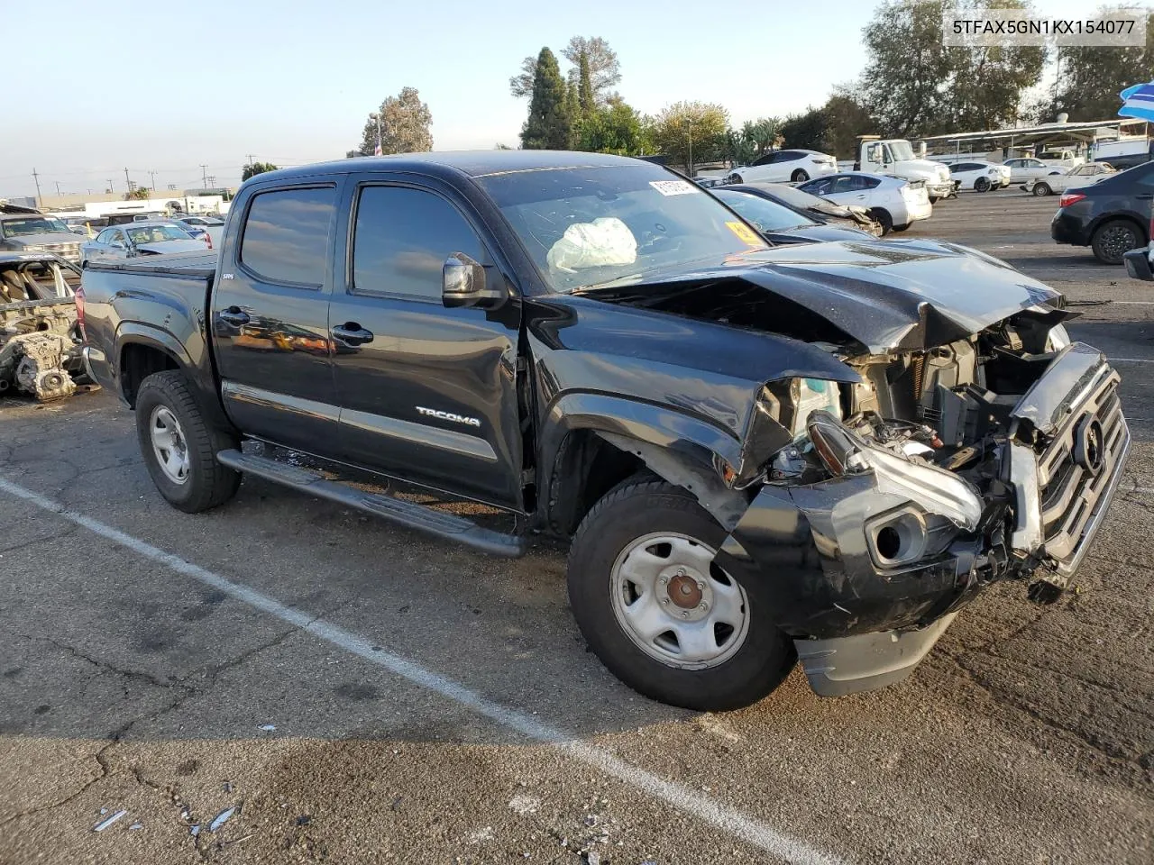 2019 Toyota Tacoma Double Cab VIN: 5TFAX5GN1KX154077 Lot: 81157914