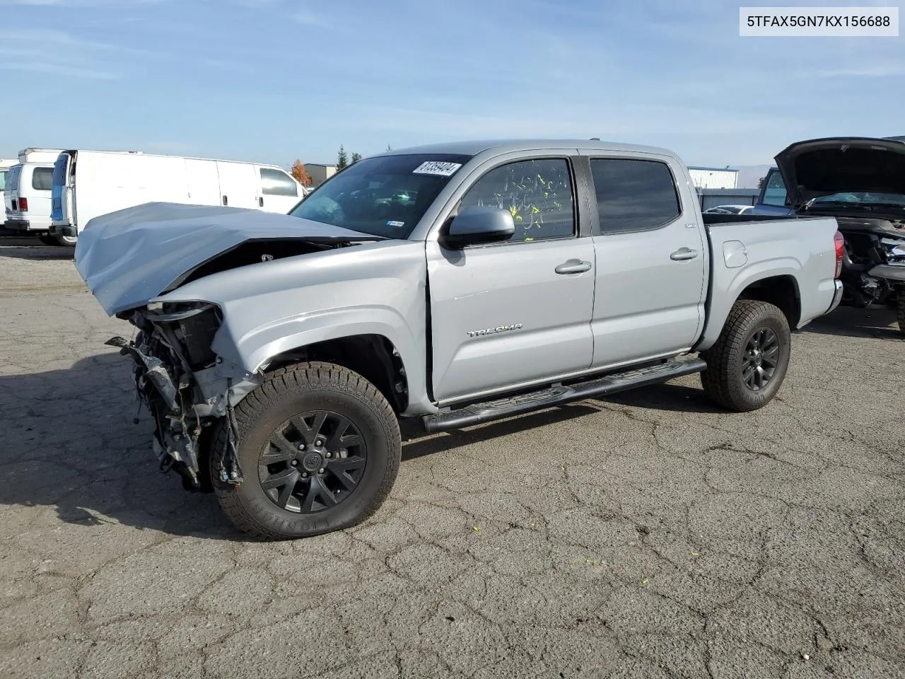 2019 Toyota Tacoma Double Cab VIN: 5TFAX5GN7KX156688 Lot: 81359404