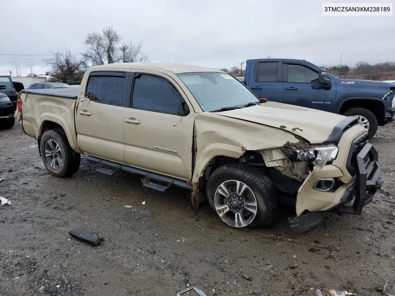 2019 Toyota Tacoma Double Cab VIN: 3TMCZ5AN3KM238189 Lot: 82475593