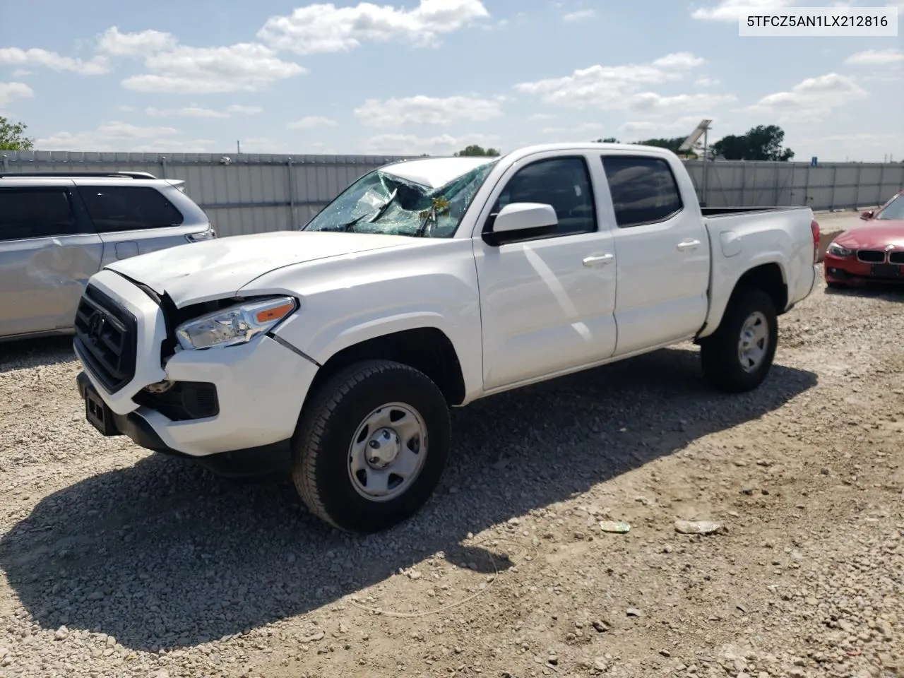 2020 Toyota Tacoma Double Cab VIN: 5TFCZ5AN1LX212816 Lot: 56297504