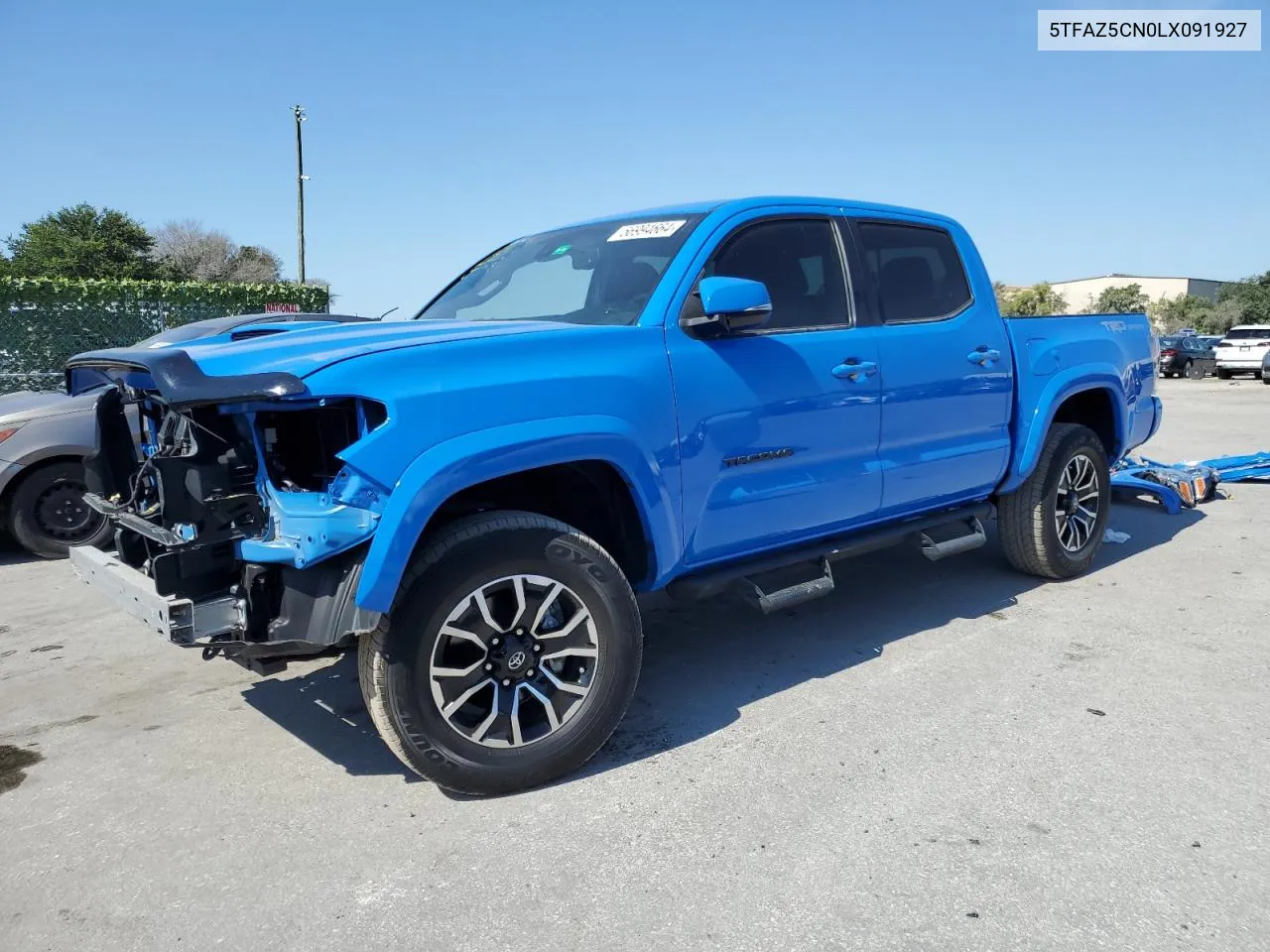 2020 Toyota Tacoma Double Cab VIN: 5TFAZ5CN0LX091927 Lot: 56994664