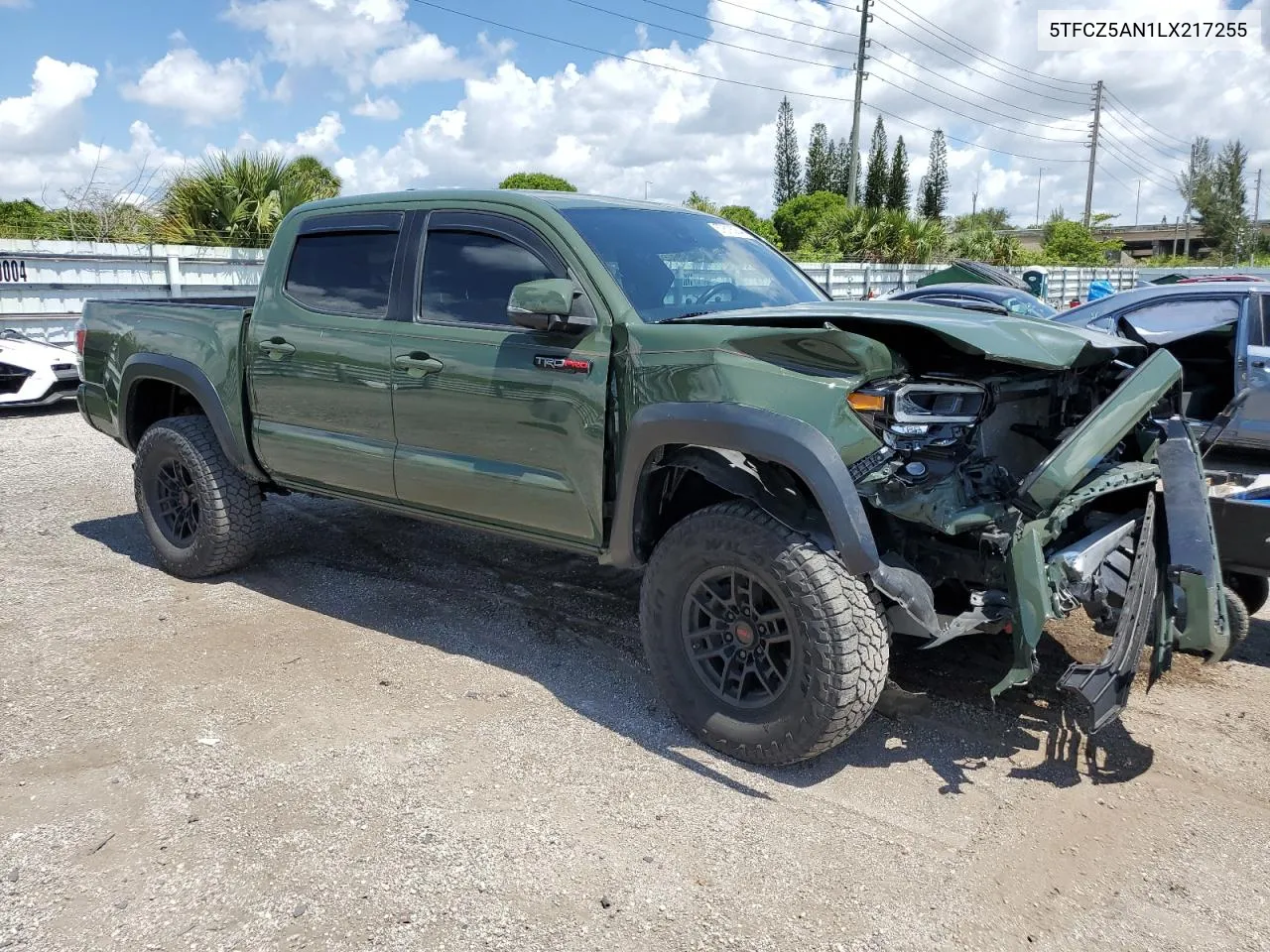 2020 Toyota Tacoma Double Cab VIN: 5TFCZ5AN1LX217255 Lot: 57618084