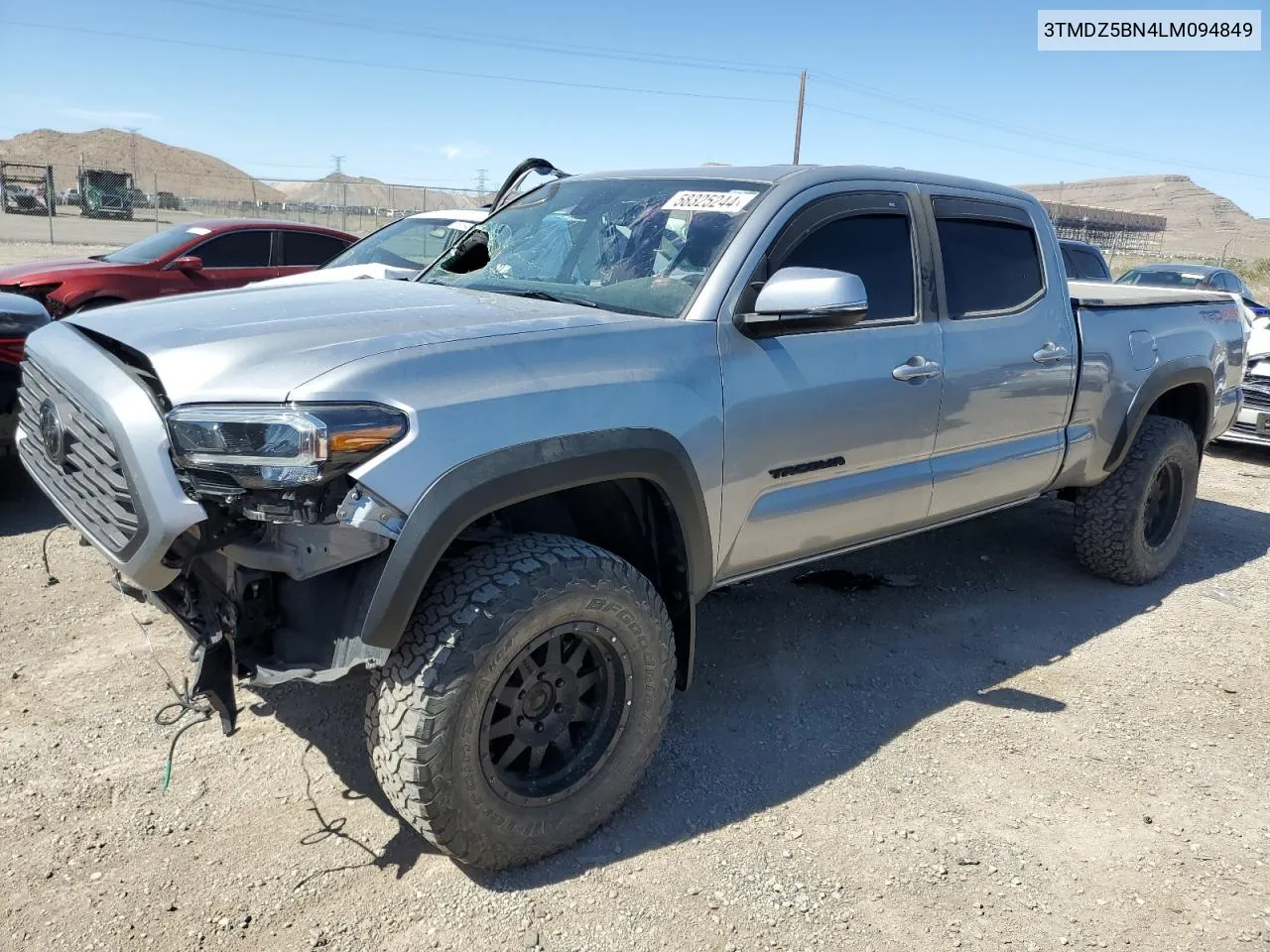 2020 Toyota Tacoma Double Cab VIN: 3TMDZ5BN4LM094849 Lot: 58325244